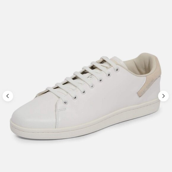 NEW RAF SIMONS RUNNER ORION White Leather 1133 Mens 44 EUR US 11 UK 10 Taupe